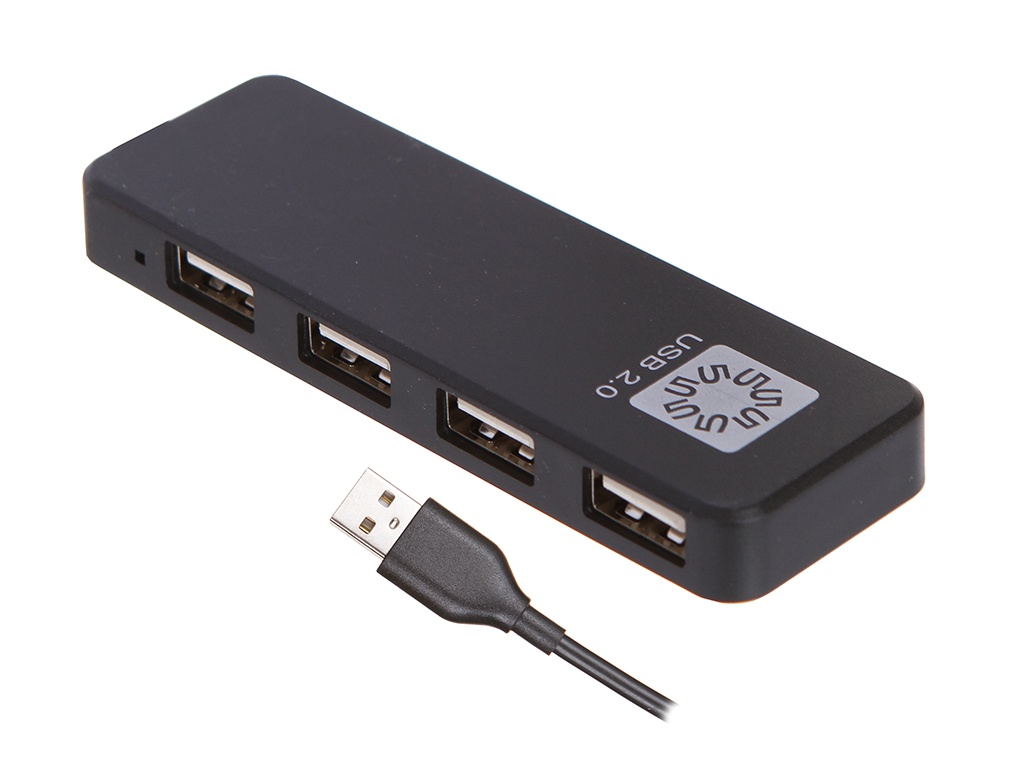 фото Разветвитель для компьютера 5bites 4xusb 2.0 - usb plug hb24-209bk