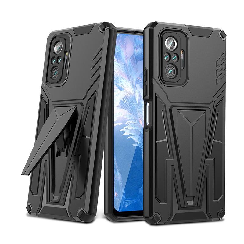 фото Чехол rack case для xiaomi redmi note 10 pro; черный black panther