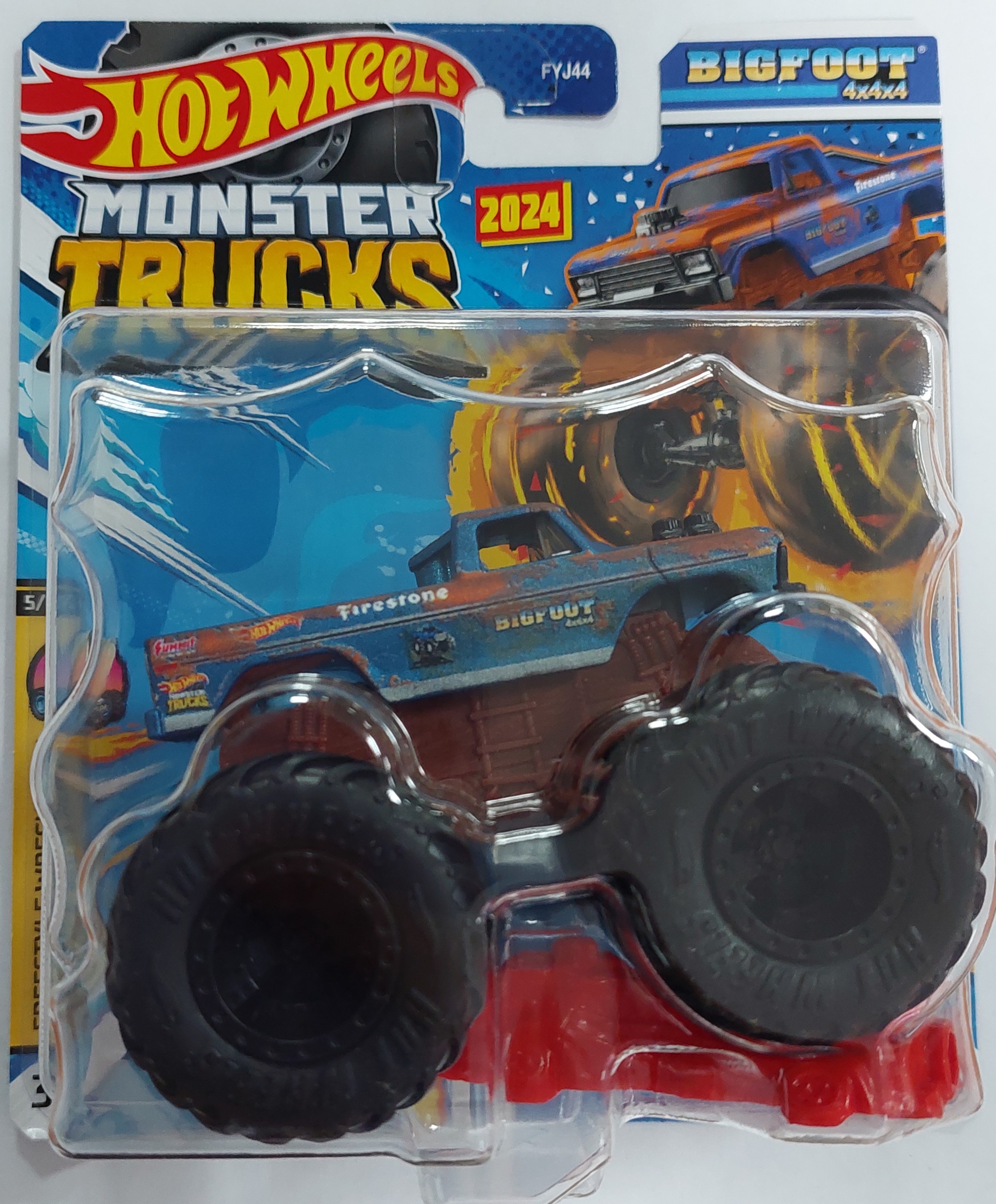 Машинка Hot Wheels Monster Trucks BigFoot 4x4x4, HTM58-LA10 машинка hot wheels monster trucks dodge r t hkm56