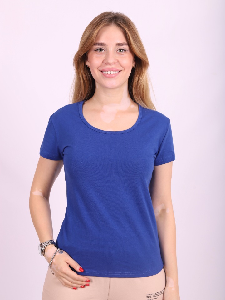 

Футболка женская Louren Wilton Фут-АР синяя 2XL, Фут-АР