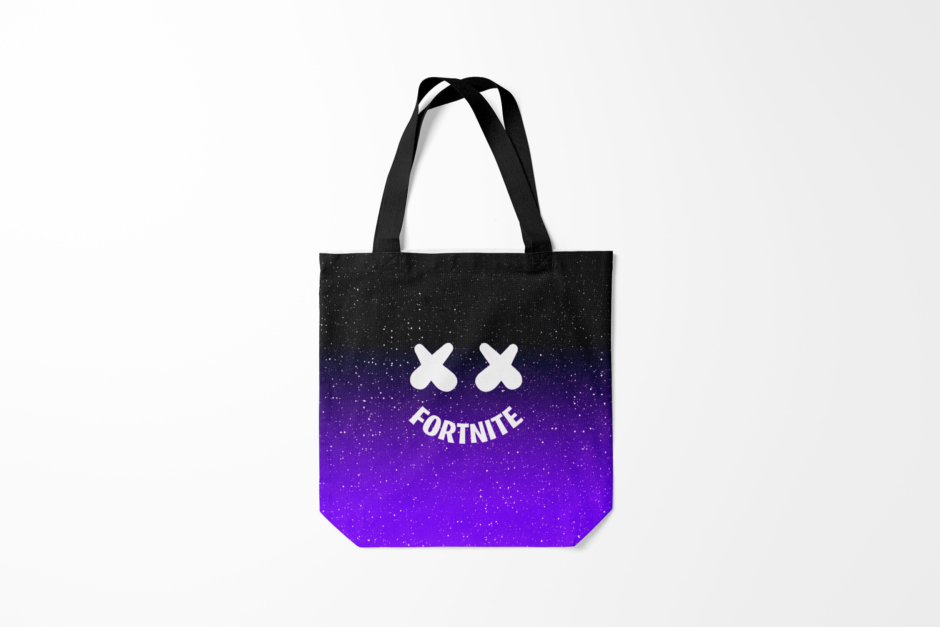 

Сумка шoппер унисекс Burnettie Fortnite x MARSHMELLO NEON, разноцветный, Fortnite x MARSHMELLO NEON