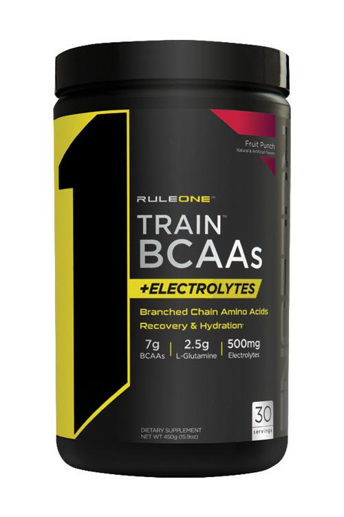 фото Аминокислоты бцаа rule one train bcaa + electrolytes "фруктовый пунш" (432 г) rule one proteins