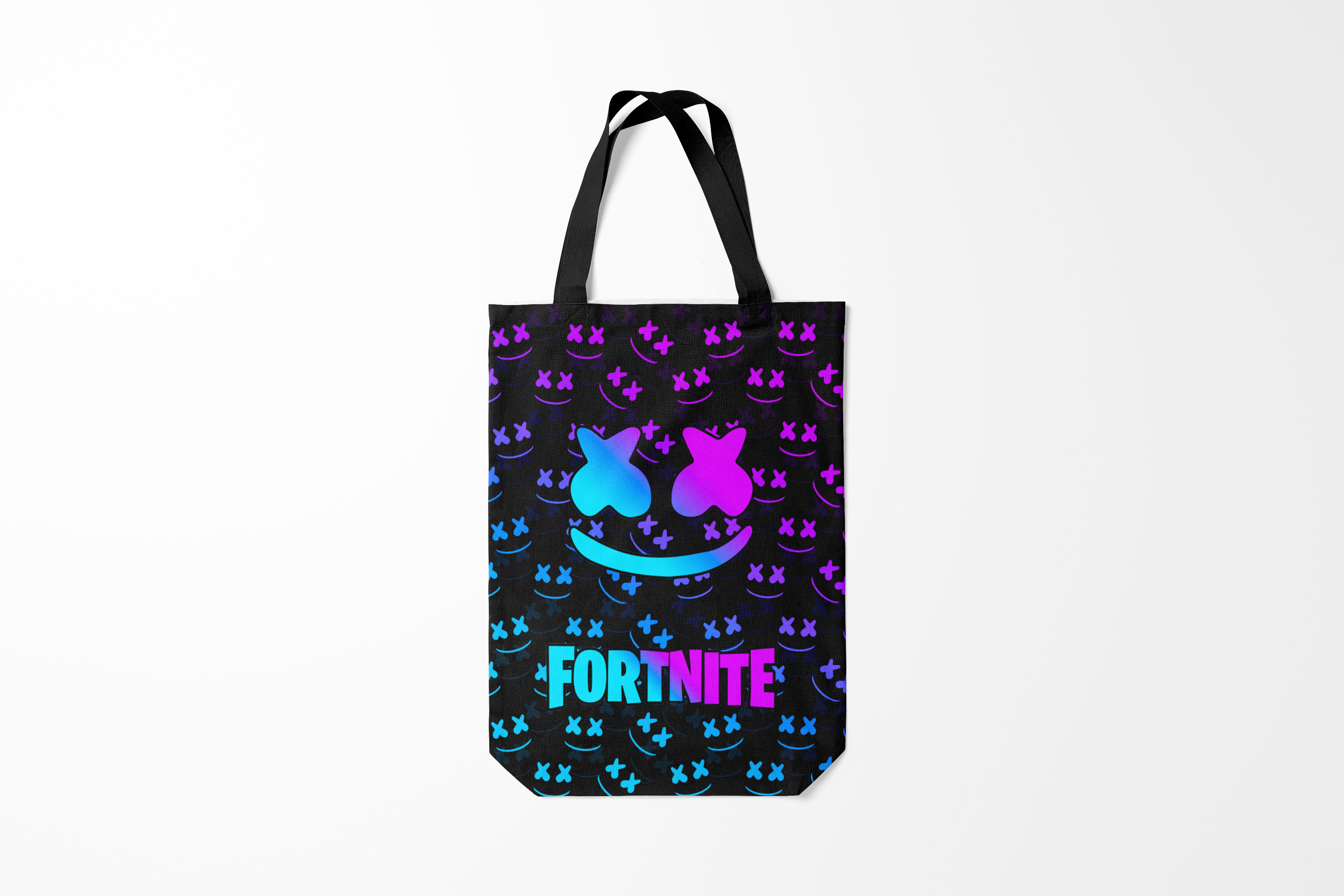 

Сумка шoппер унисекс Burnettie Fortnite x MARSHMELLO, черный, Fortnite x MARSHMELLO
