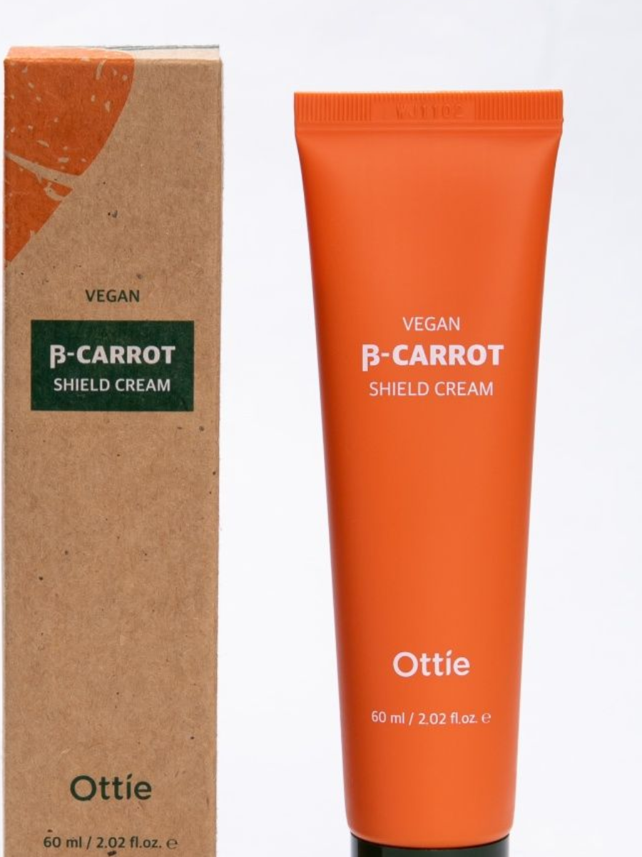 Укрепляющий крем на основе органической моркови Ottie Vegan Beta-Carrot Shield Cream smart urban shield cream face cream spf 50 умный крем с защитой от загрязнений спф 50