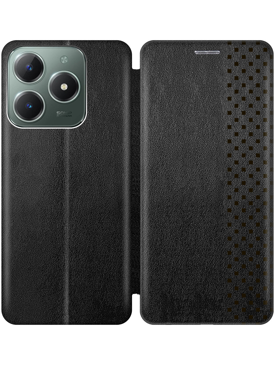 

Чехол-книжка на Realme C61 / C63 с принтом "Шах и мат" черный, Черный;серый, 785979631