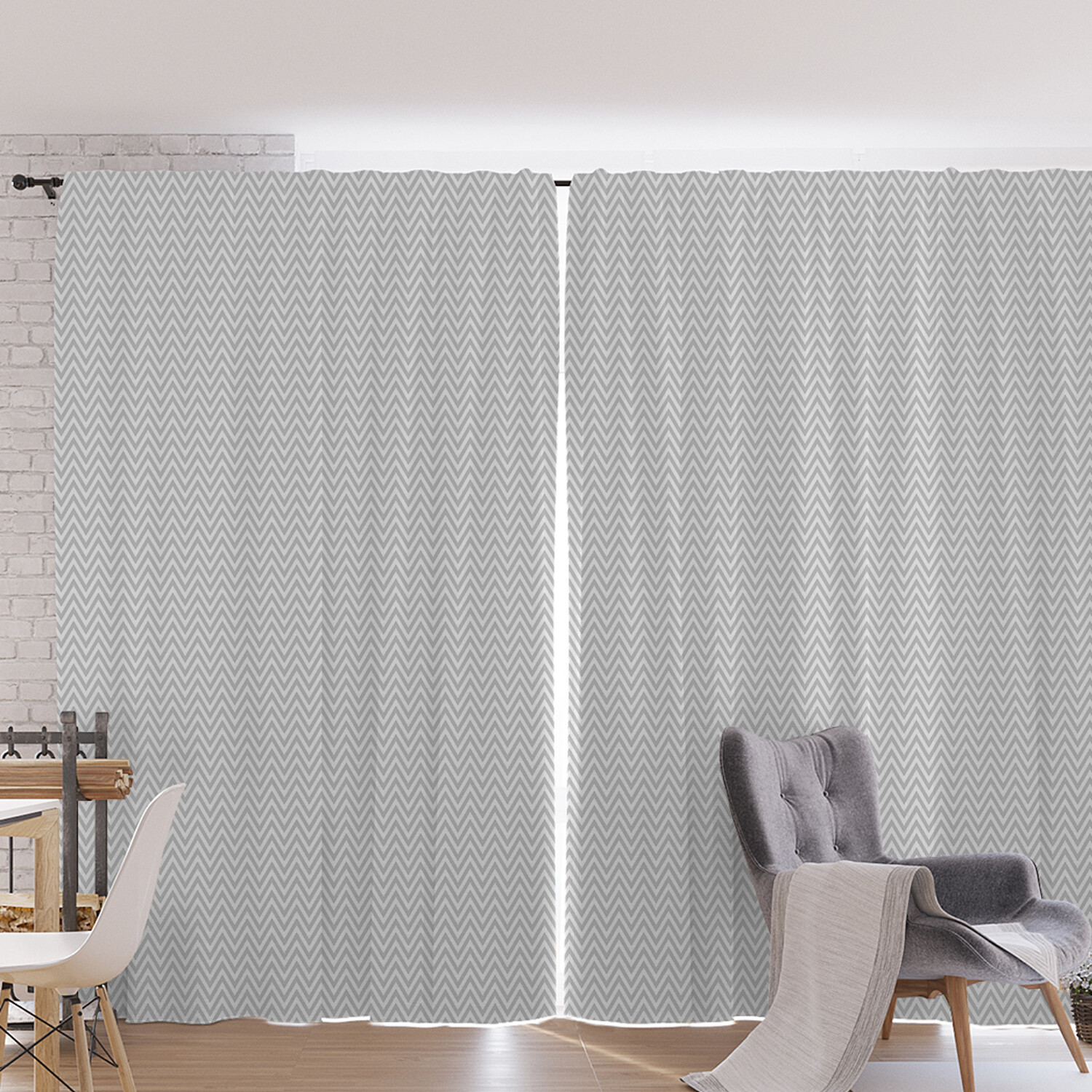 

Шторы и тюль pox_82168_170x265 Тонкие зигзаги монохром JoyArty, Тонкие зигзаги монохром