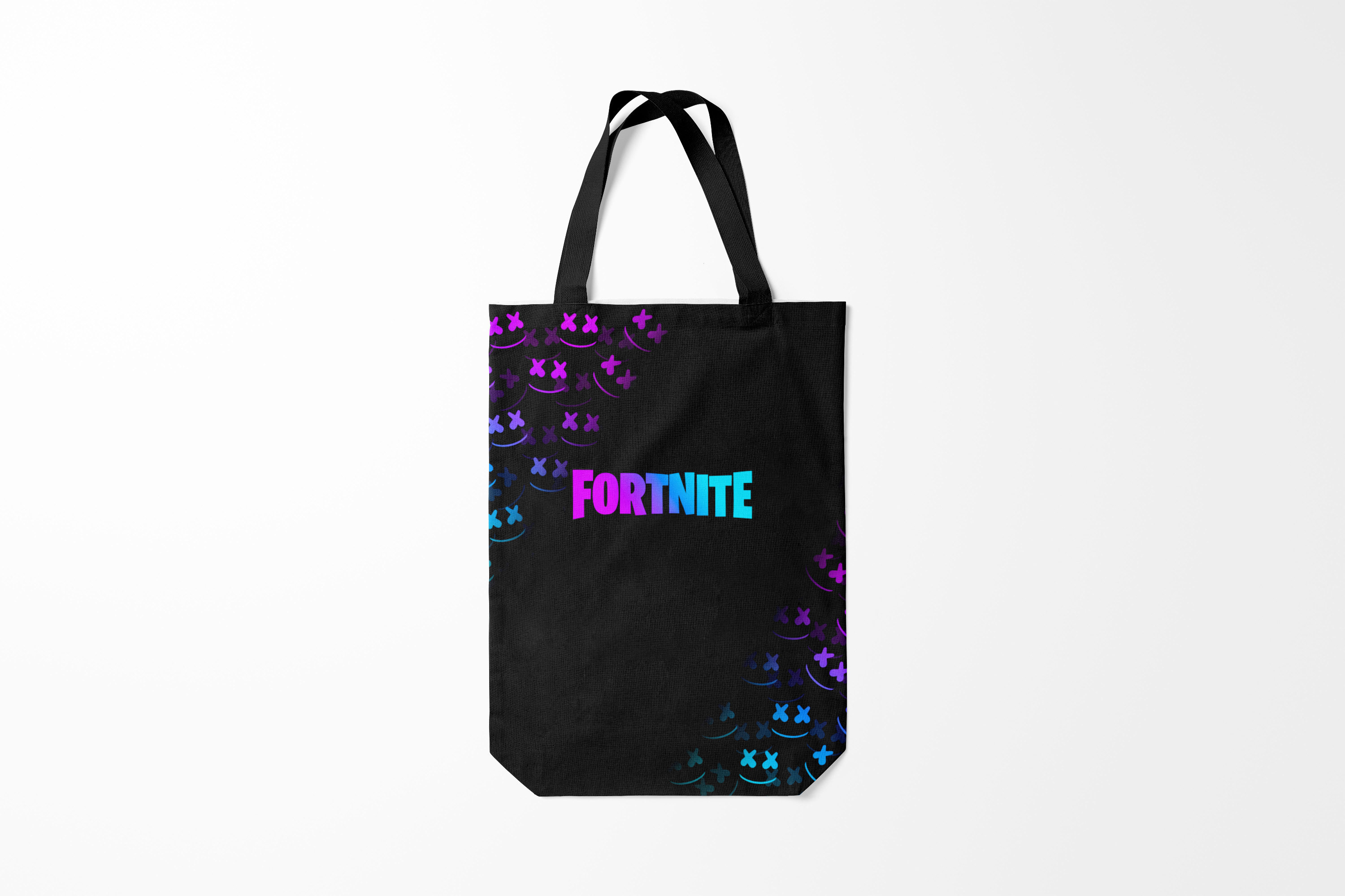 

Сумка шoппер унисекс Burnettie Fortnite x MARSHMELLO, белый; черный, Fortnite x MARSHMELLO