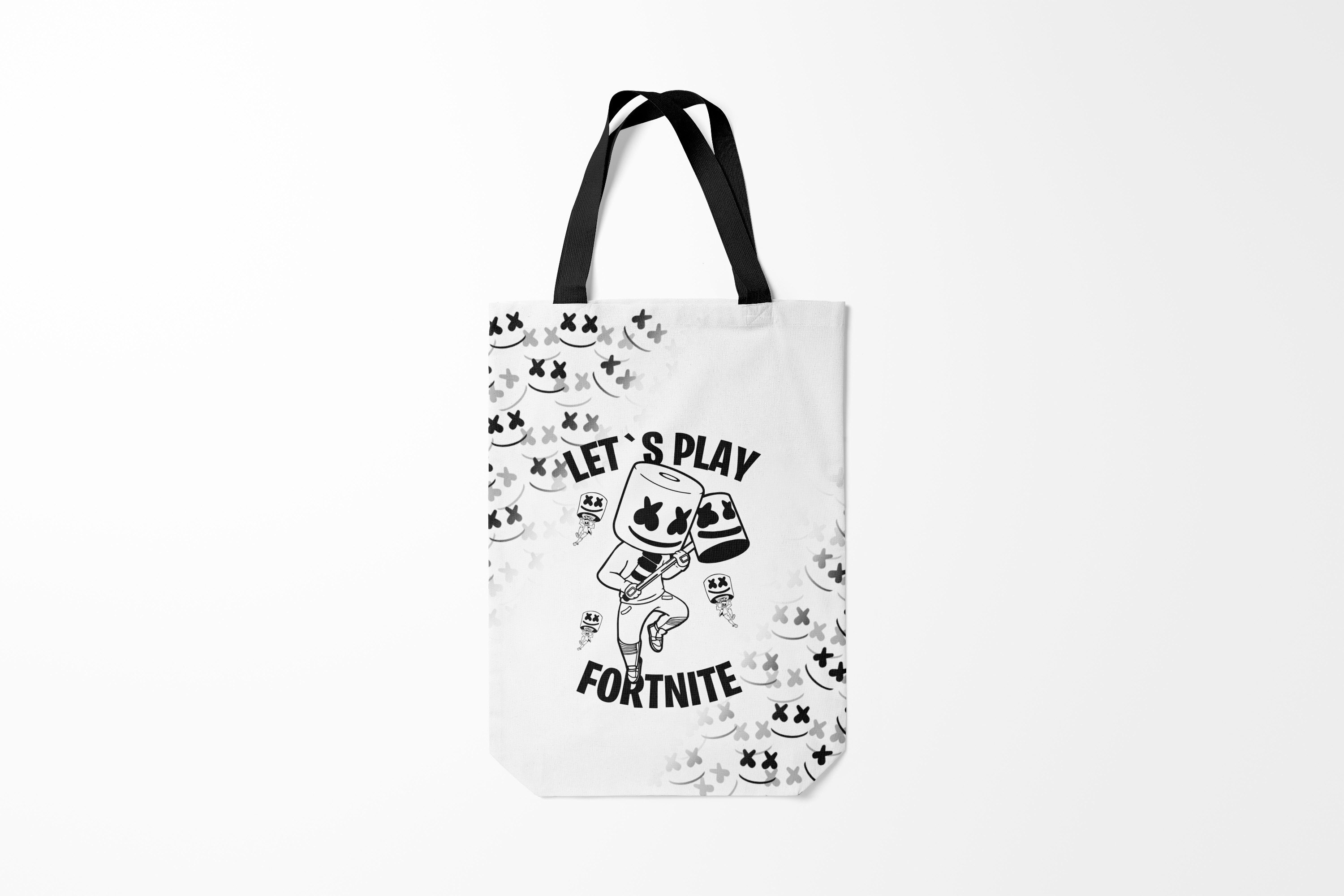 

Сумка шoппер унисекс Burnettie Fortnite x MARSHMELLO, разноцветный, Fortnite x MARSHMELLO
