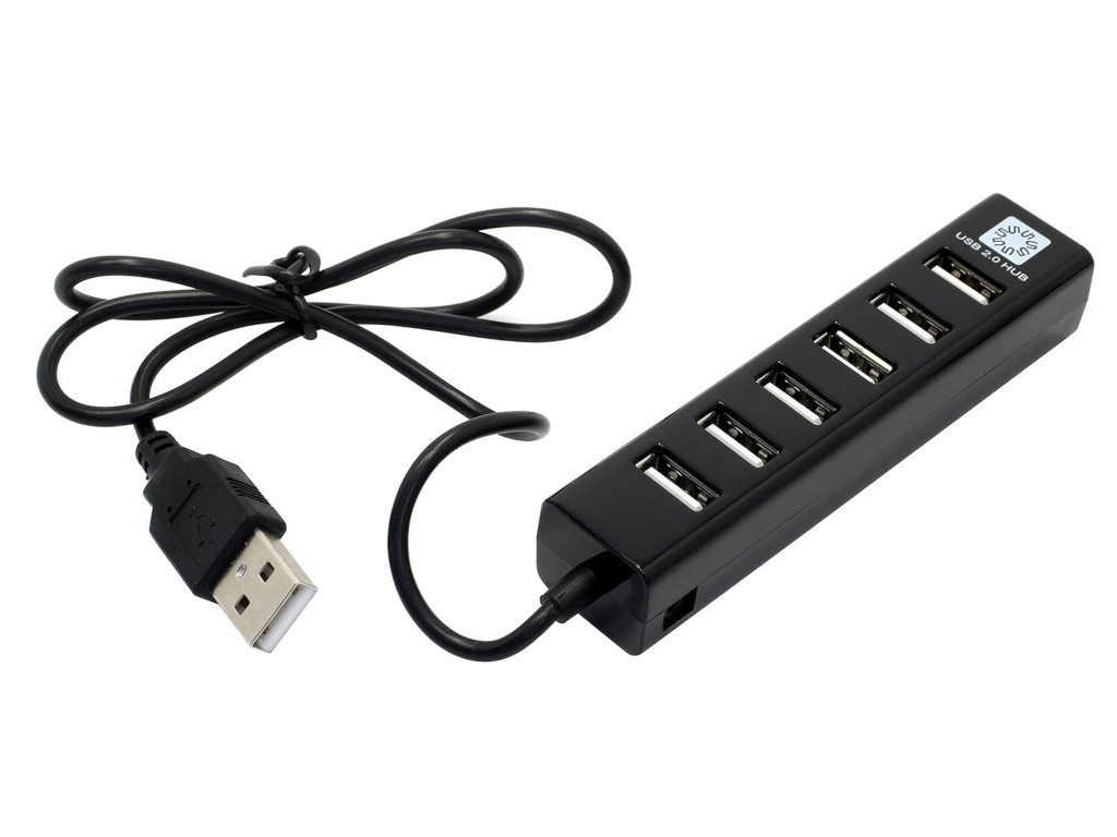 фото Разветвитель для компьютера 5bites 7xusb 2.0 - usb 60cm hb27-208bk