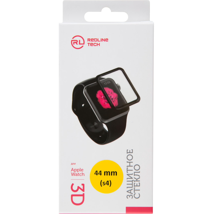 

Защитное стекло для Apple Watch "44" 3D чёрное