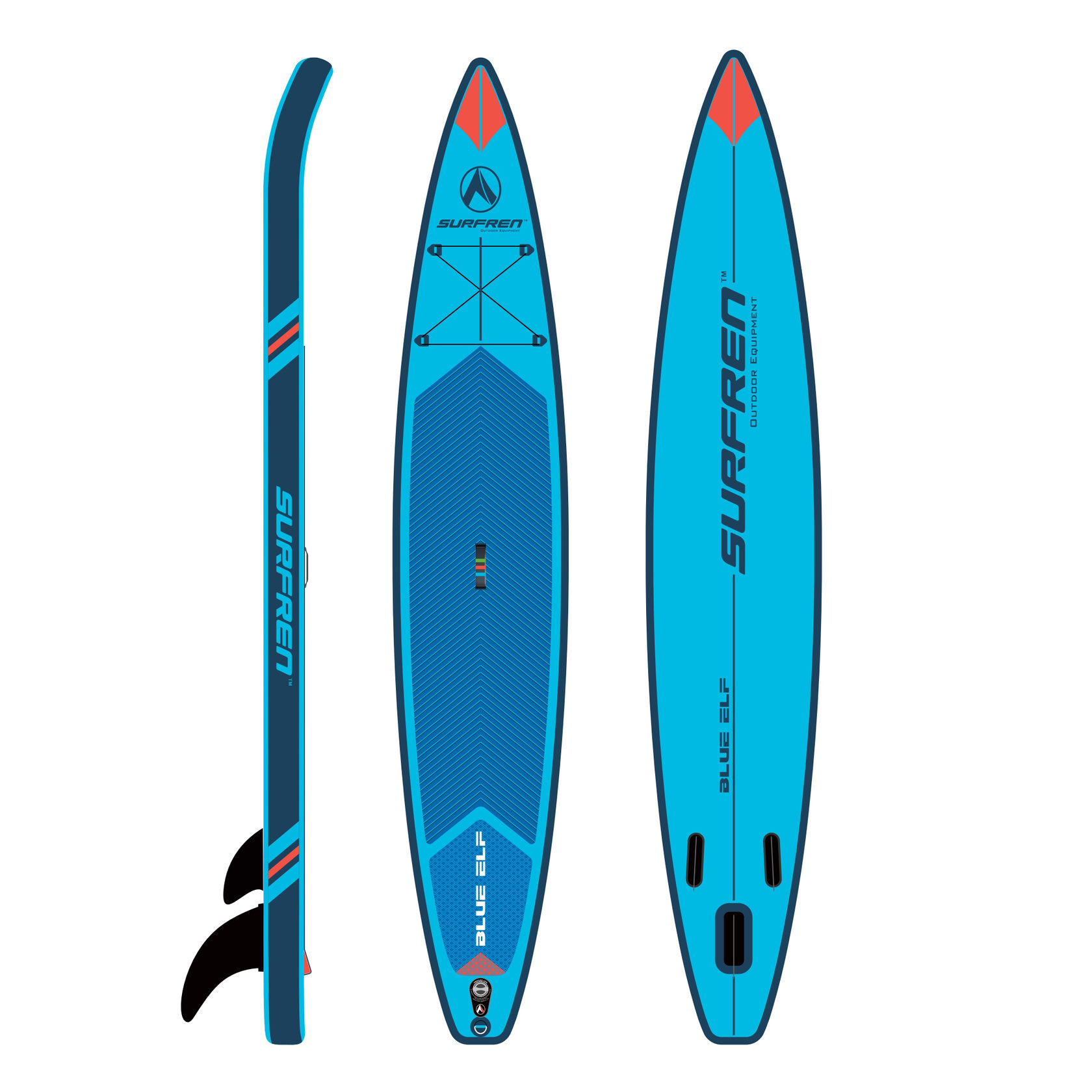 Сапборд (сап доска) Surfren sport 12.6 (384 см), грузоподъемность до 150 кг, гоночная