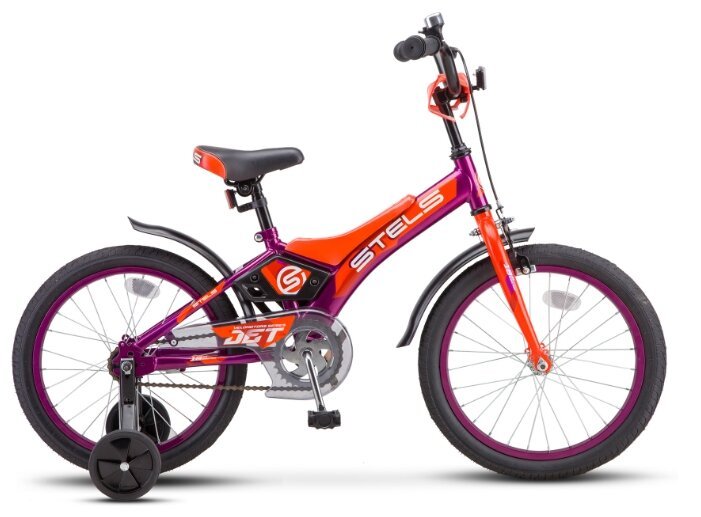 Велосипед Stels Jet 18 Z010 2020 10 фиолетовый/оранжевый LU085921