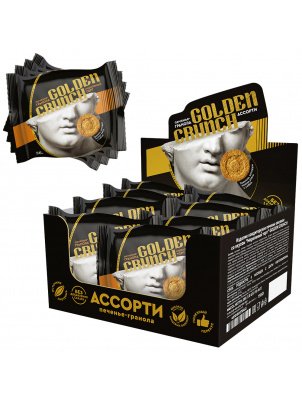 Mr. Djemius zero Гранольное печенье Golden Crunch Ассорти без сахара 8 уп по 36 гр (288 г)