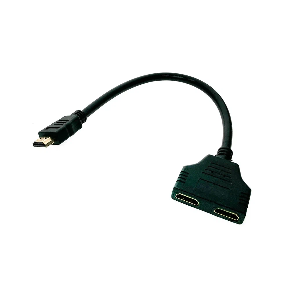 Разветвитель 1 вход HDMI (M) - 2 выхода HDMI (F) / Сплиттер на два монитора