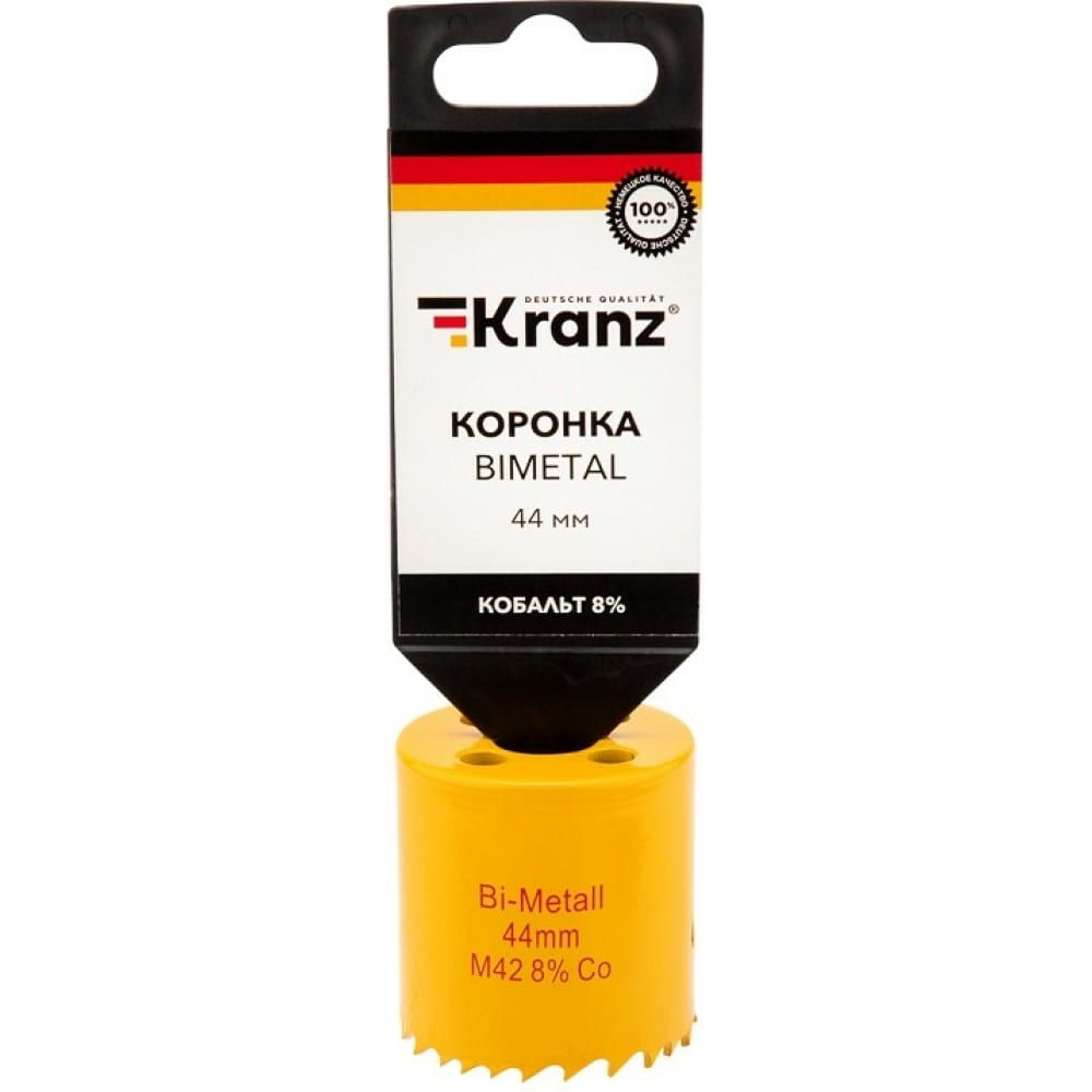 

Коронка биметаллическая 44 мм KRANZ KR-92-0221