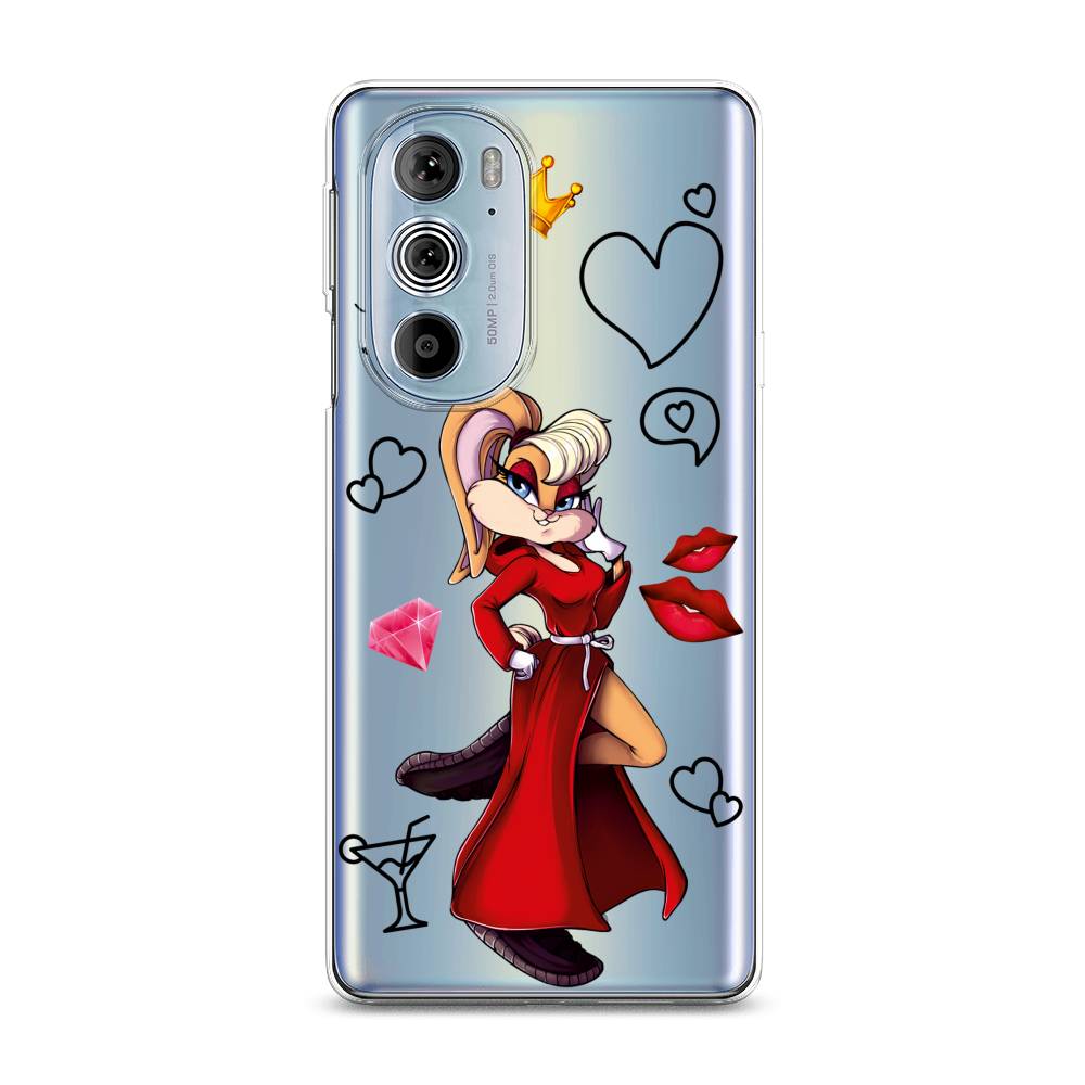 

Чехол на Motorola Edge 30 Pro "Rich Lola Bunny", Красный;бежевый;оранжевый, 243350-6