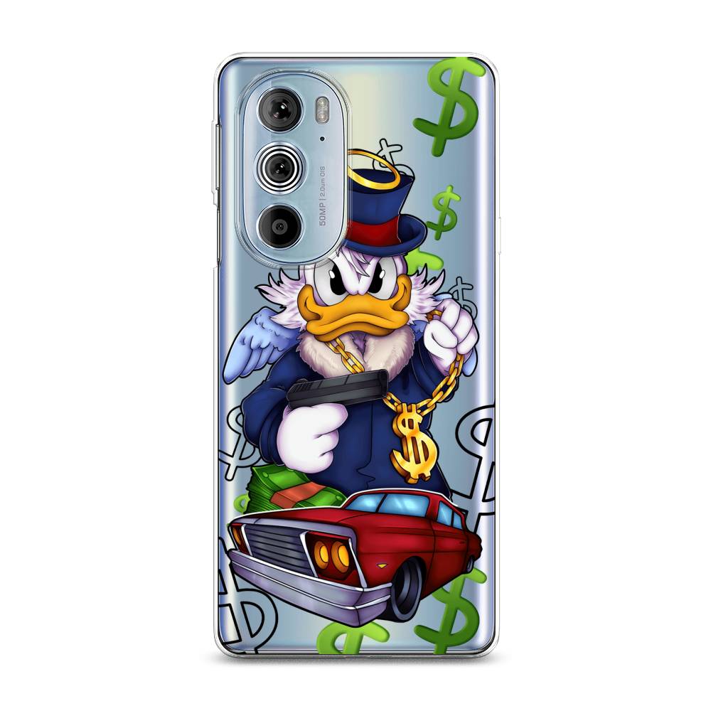 

Чехол на Motorola Edge 30 Pro "Scrooge McDuck with a Gold Chain", Красный;синий;белый, 243350-6