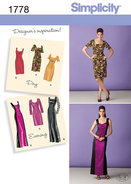 

Выкройка Simplicity №1778 — Платье со сборками