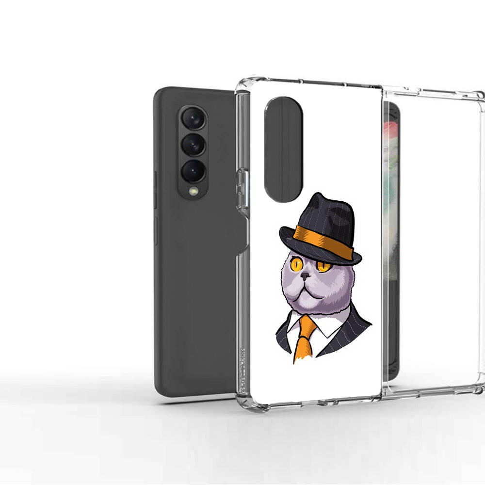 

Чехол MyPads Tocco для Samsung Galaxy Z Fold 3 британец, Прозрачный, Tocco