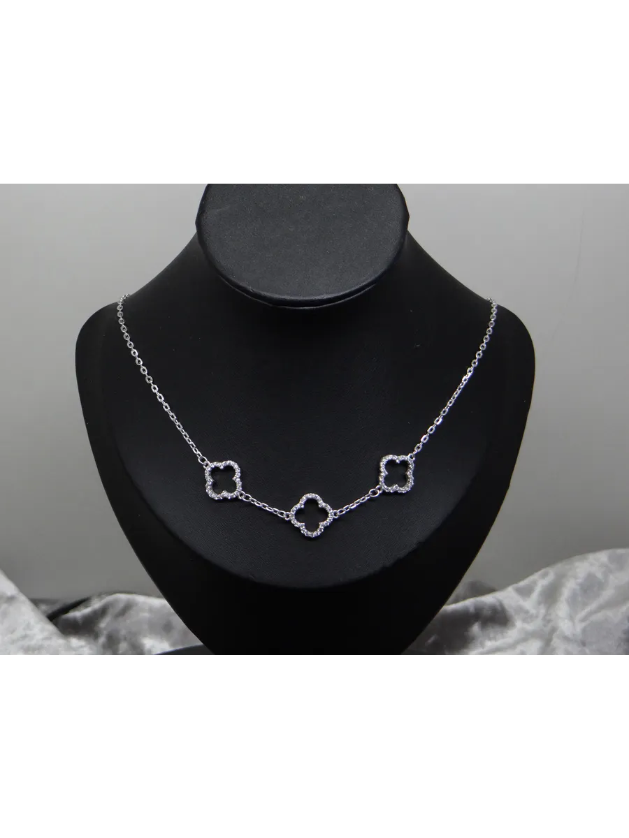 

Колье из серебра 45 см BSC-Jewerly ПД-1.72, фианит, ПД-1.72