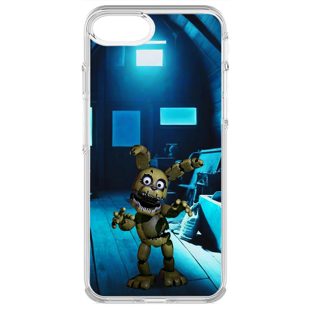 

Чехол-накладка Krutoff Clear Case ФНАФ - Плюштрап для iPhone 6, Прозрачный