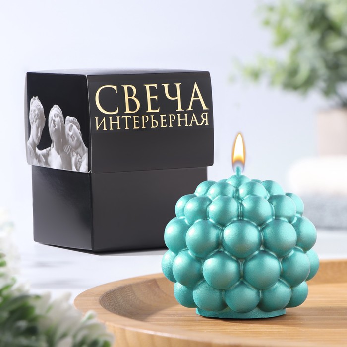 

Свеча фигурная "Баблс" круглый, 5,5х5,5 см, тиффани, в коробке
