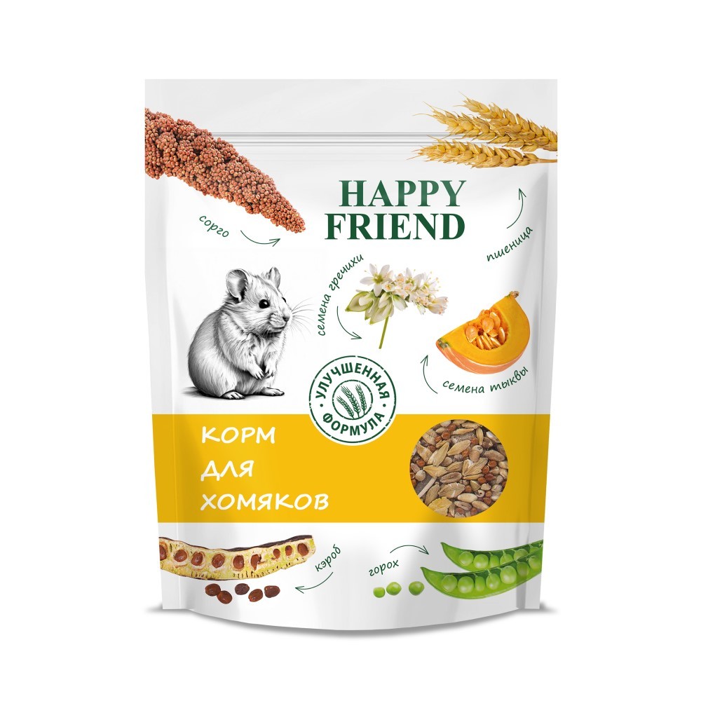 Корм для хомяков Happy Friend 1 кг