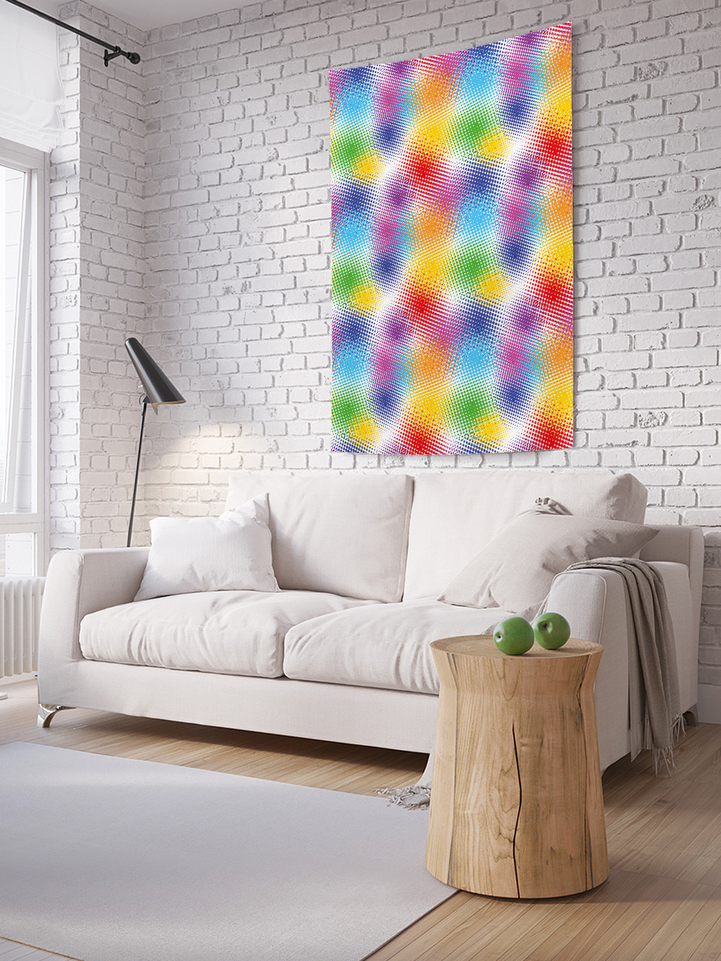 

Вертикальное фотопанно на стену JoyArty Размытые краски 100x150 см, Размытые краски