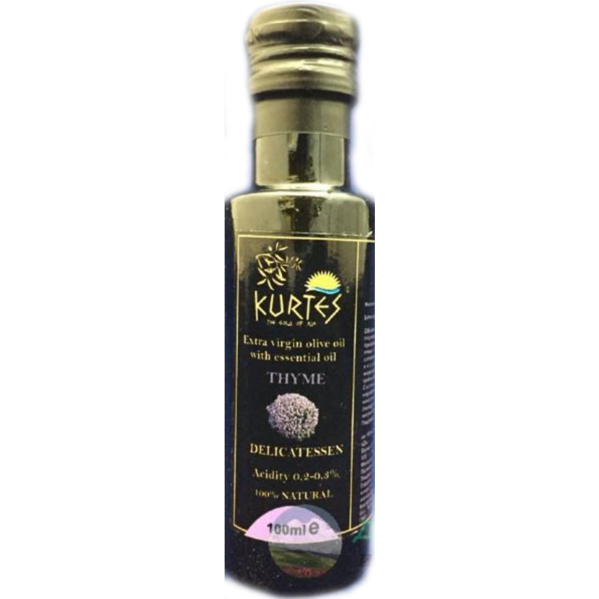 фото Kurtes масло оливковое extra virgin со вкусом чабреца 250 мл