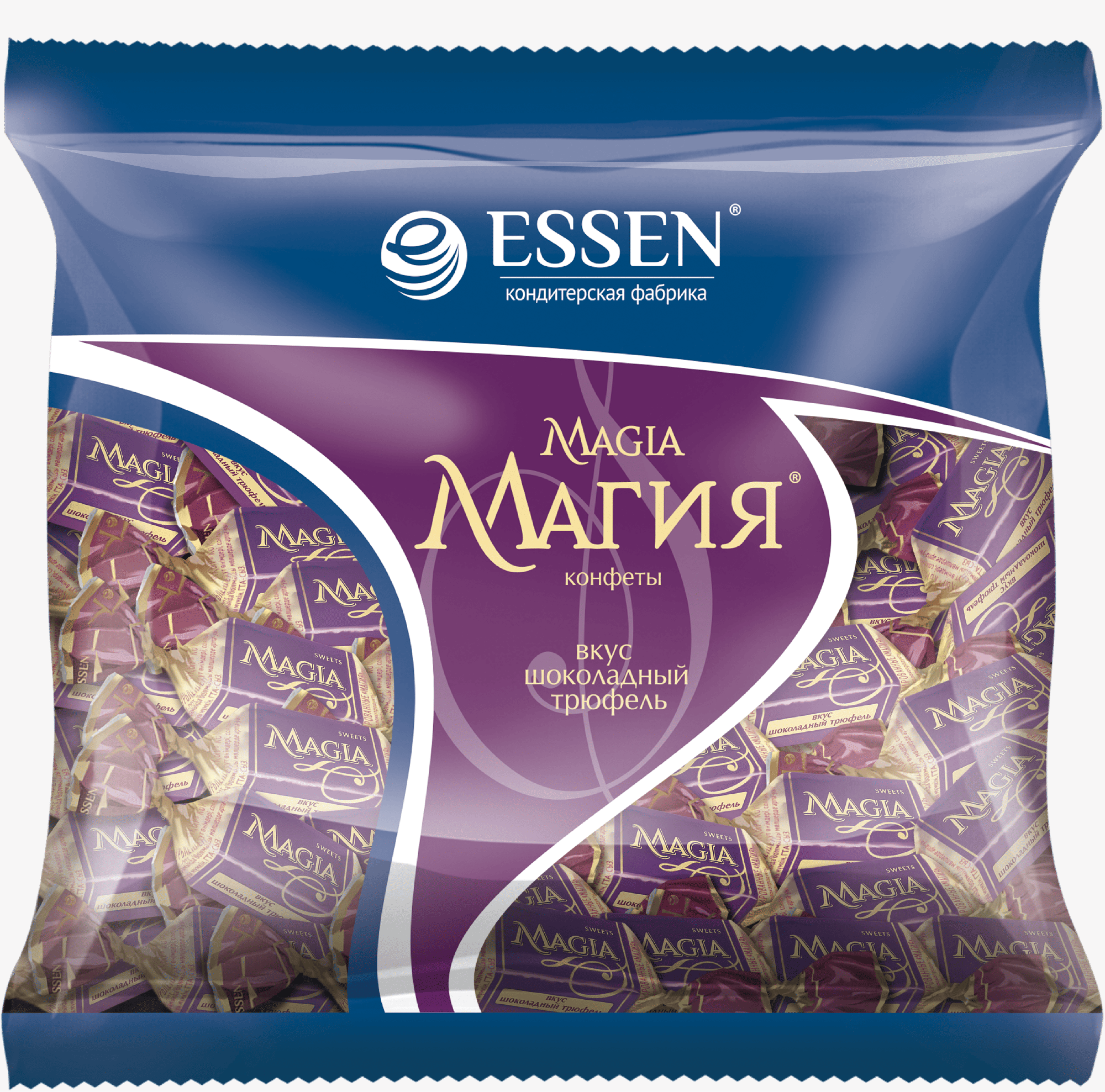 

Конфеты шоколадные ESSEN МАГИЯ со вкусом шоколадного трюфеля, 500 г, весовые 500 грамм