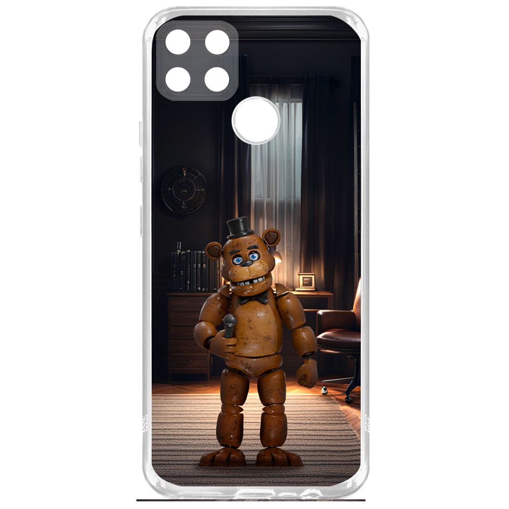 

Чехол-накладка Krutoff Clear Case ФНАФ - Медведь Фредди для Realme C25s, Прозрачный