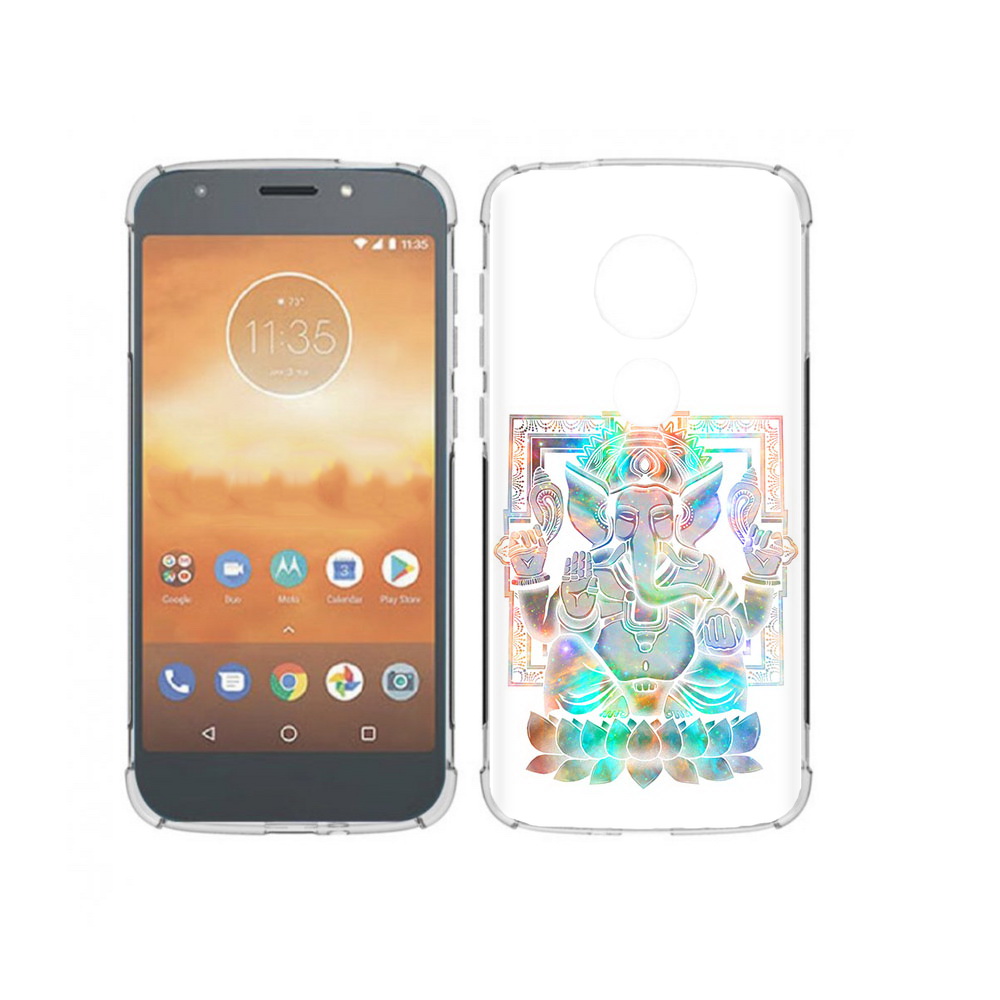 

Чехол MyPads Tocco для Motorola Moto E5 Play умный слон (PT227065.372.654), Прозрачный, Tocco