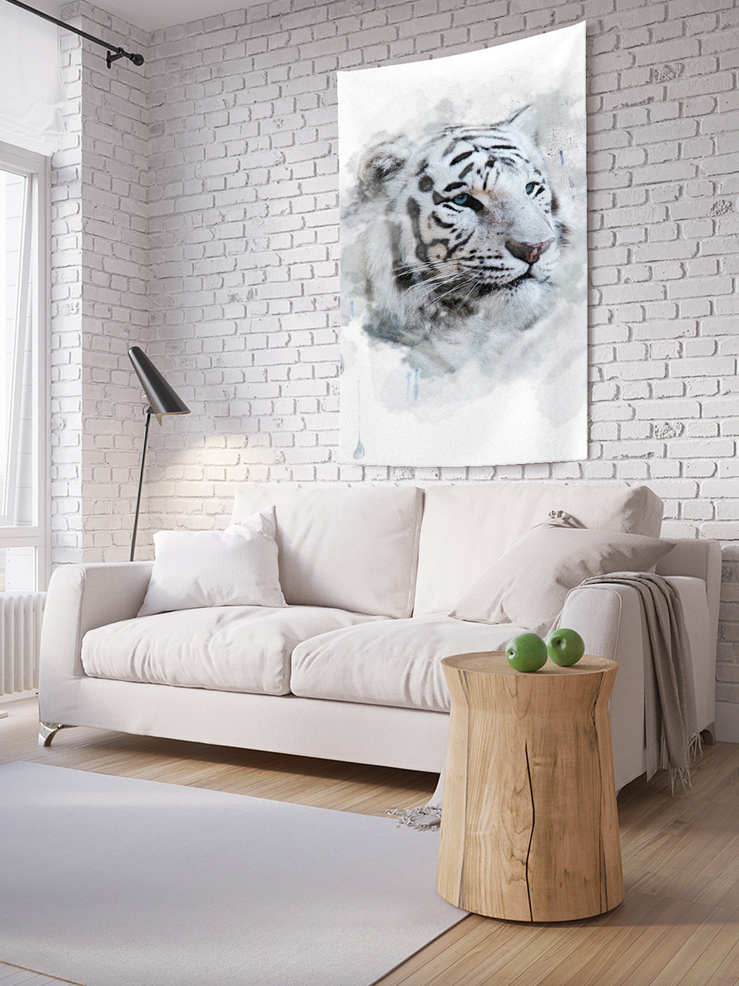 

Вертикальное фотопанно на стену JoyArty Тигр альбинос 100x150 см, Тигр альбинос