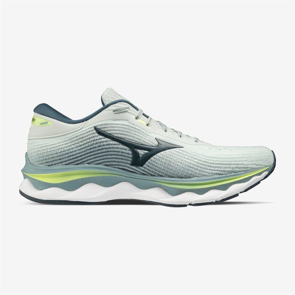 

Кроссовки мужские Mizuno Wave Sky 5 бирюзовые 11.5 US, Бирюзовый, Wave Sky 5
