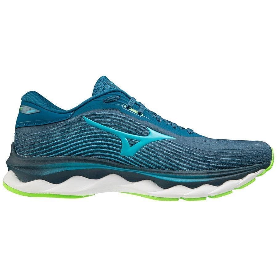 

Кроссовки мужские Mizuno Wave Sky 5 бирюзовые 11.5 US, Бирюзовый, Wave Sky 5