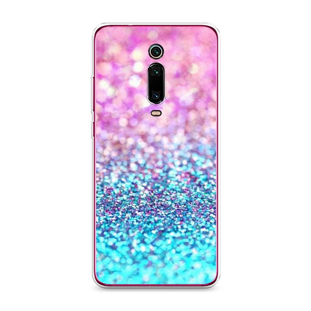 

Силиконовый чехол "Розово-голубые глиттеры рисунок" на Xiaomi Redmi K20 Pro