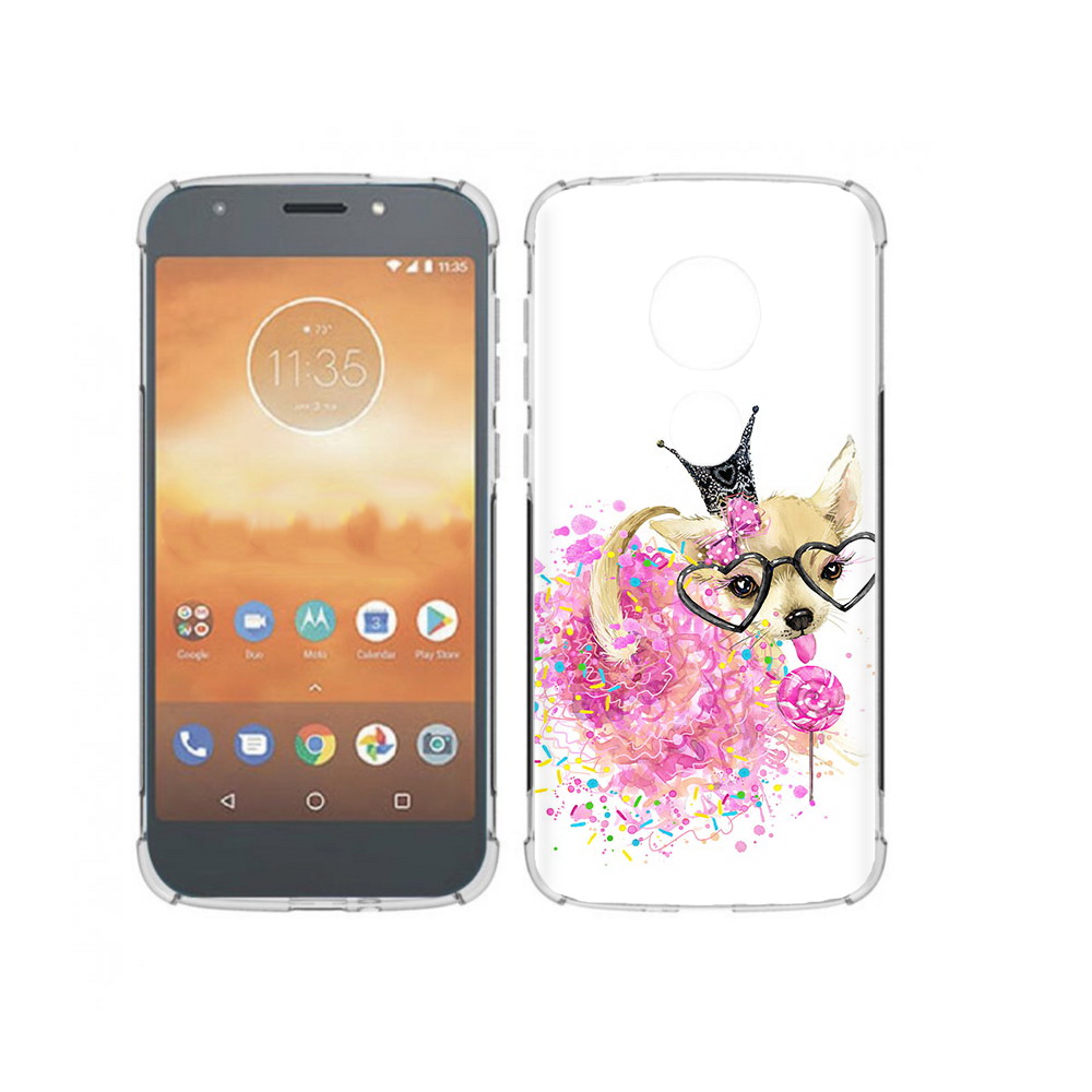 

Чехол MyPads Tocco для Motorola Moto E5 Play сладкая принцесса (PT227065.372.606), Прозрачный, Tocco