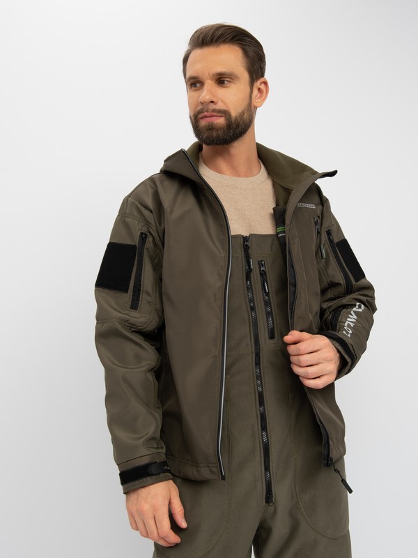 

Куртка демисезонная Huntsman Камелот Хаки Softshell 44-46/170-176
