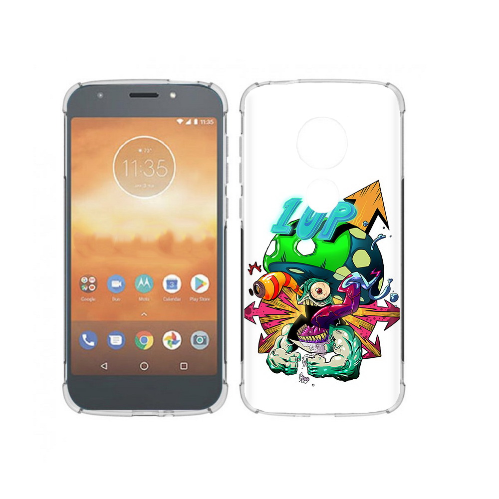 

Чехол MyPads Tocco для Motorola Moto E5 Play сильный гриб абстракция (PT227065.372.599), Прозрачный, Tocco