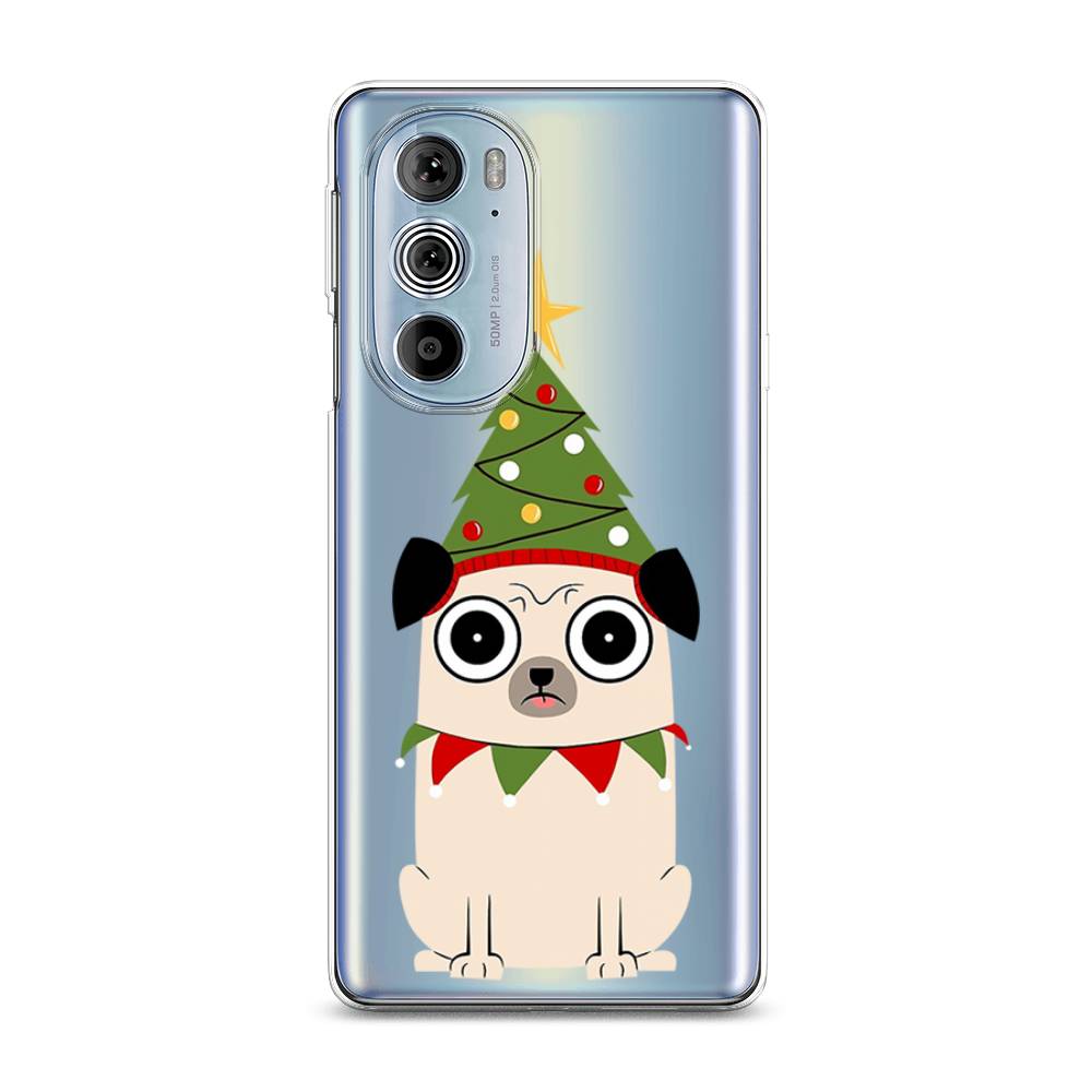

Чехол на Motorola Edge 30 Pro "Собачка с ёлочкой", Бежевый;красный;зеленый, 243350-1