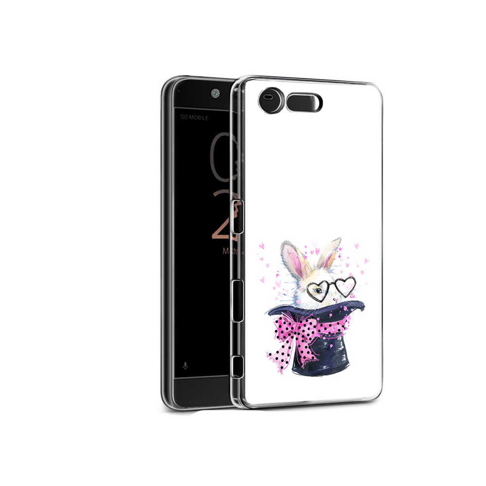 Чехол MyPads Tocco для Sony Xperia X Compact кролик в шляпе (PT50548.245.418)