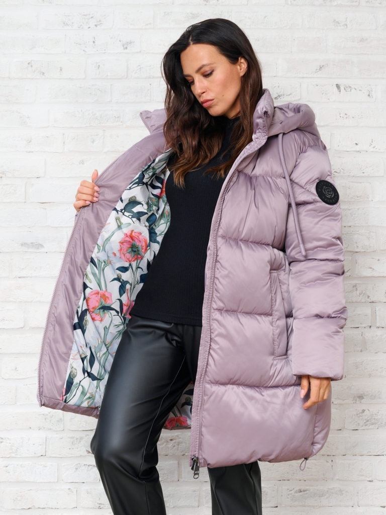 

Куртка женская Maxroses 01-00046574 фиолетовая 60 RU, Фиолетовый, 01-00046574