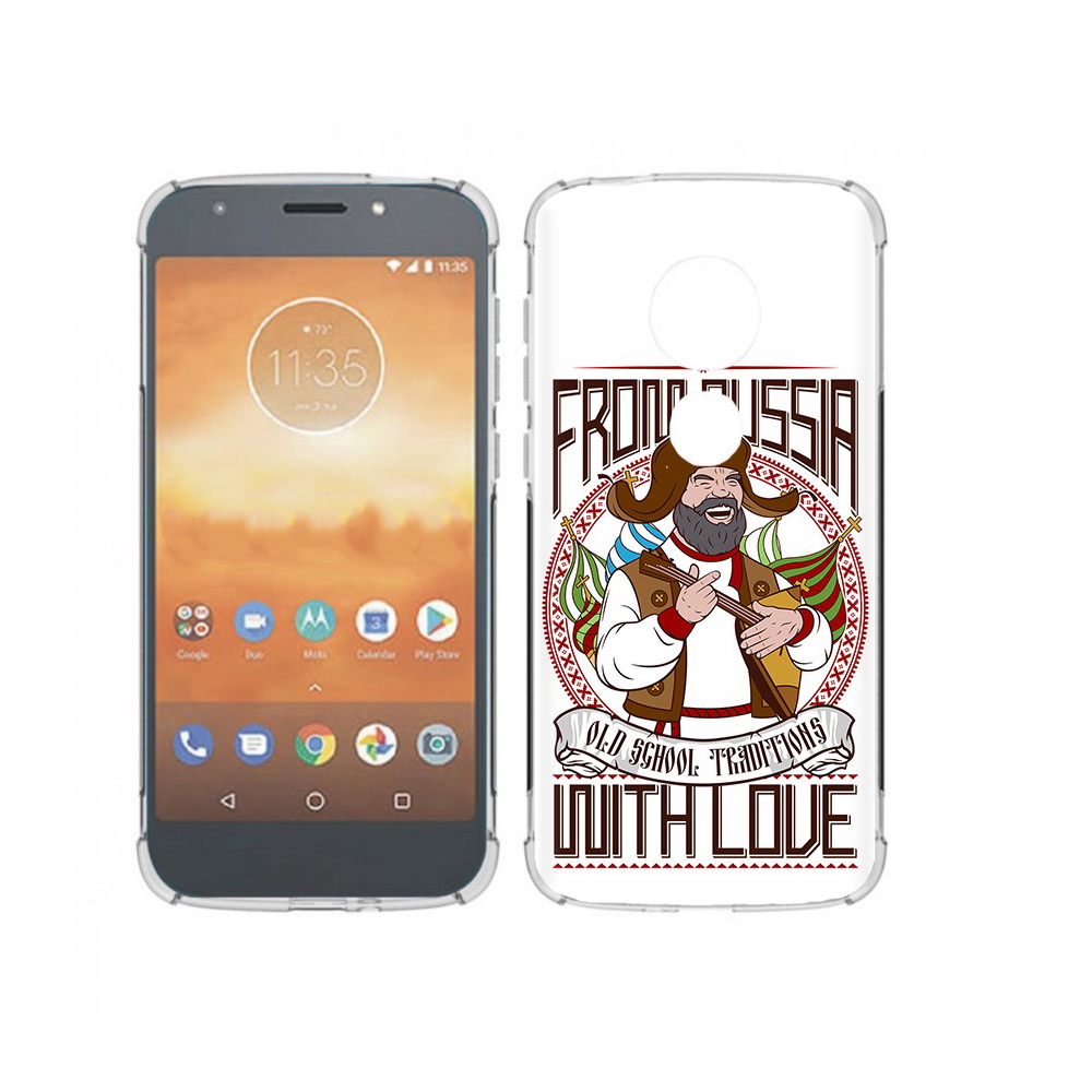 

Чехол MyPads Tocco для Motorola Moto E5 Play русский мужчина (PT227065.372.590), Прозрачный, Tocco