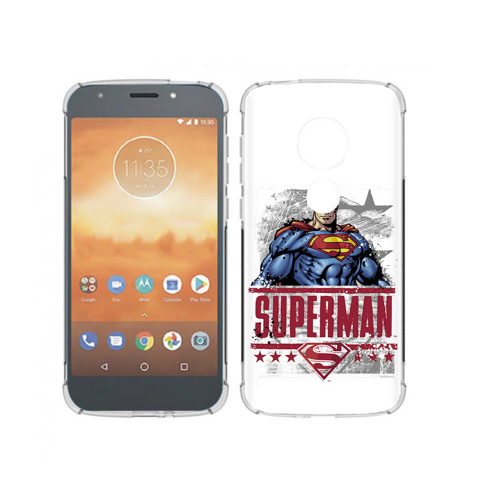 

Чехол MyPads Tocco для Motorola Moto E5 Play рисунок супермен (PT227065.372.583), Прозрачный, Tocco