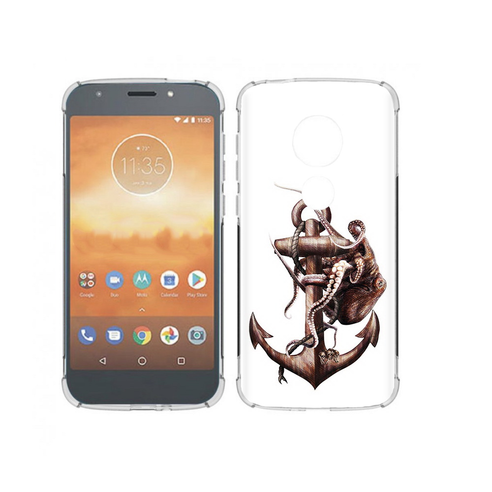 

Чехол MyPads Tocco для Motorola Moto E5 Play ржавый якорь (PT227065.372.579), Прозрачный, Tocco
