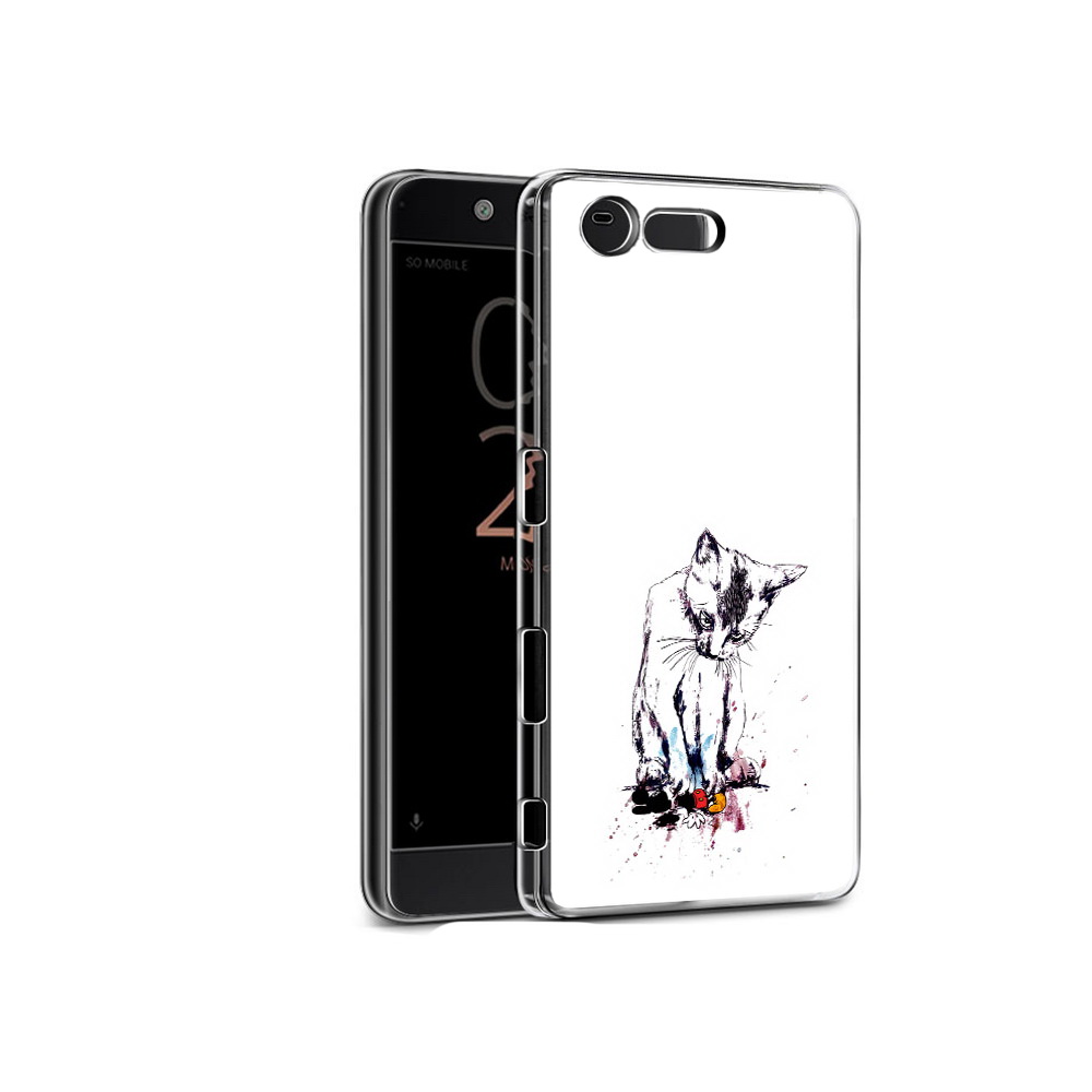 

Чехол MyPads Tocco для Sony Xperia X Compact кот и микки (PT50548.245.399), Прозрачный, Tocco