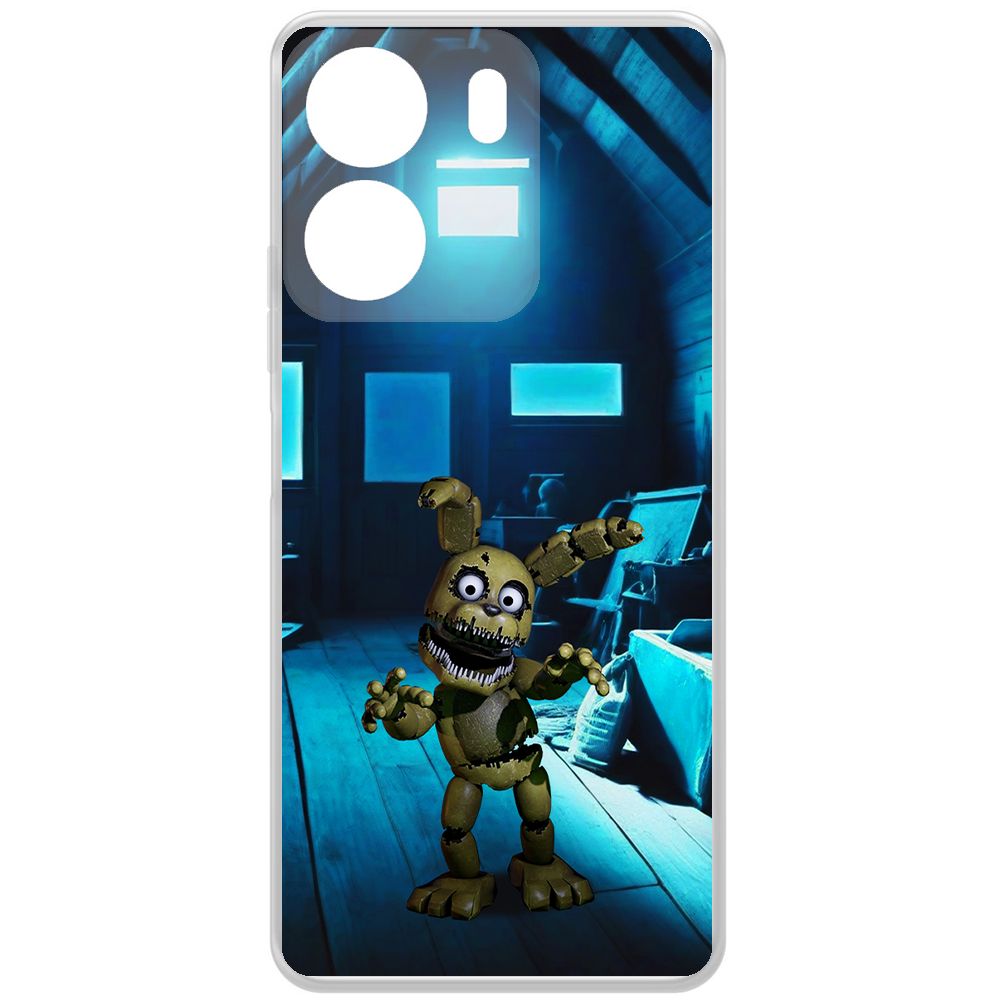 

Чехол-накладка Krutoff Clear Case ФНАФ - Плюштрап для Xiaomi Redmi 13C, Прозрачный