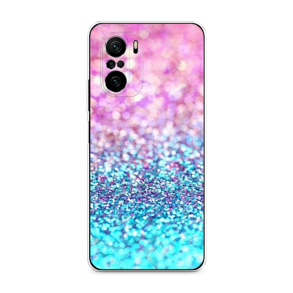 

Силиконовый чехол "Розово-голубые глиттеры рисунок" на Xiaomi Mi 11i