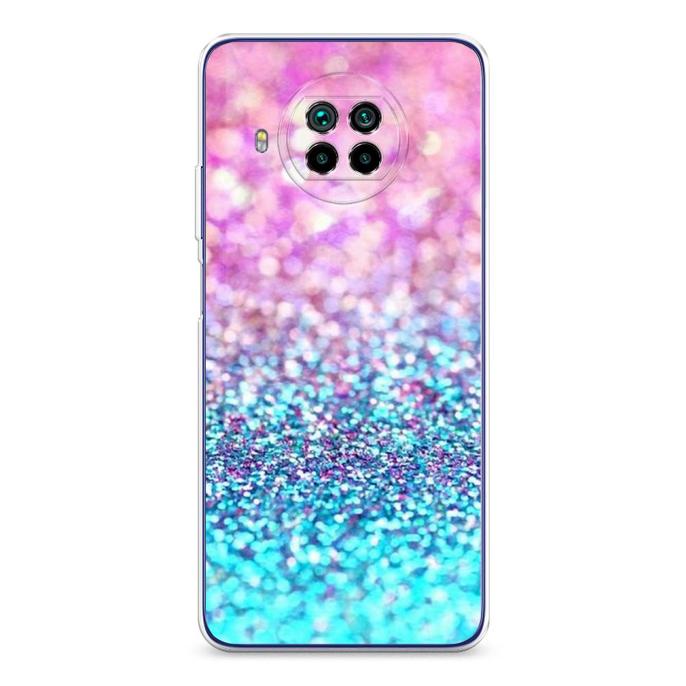 

Силиконовый чехол "Розово-голубые глиттеры рисунок" на Xiaomi Mi 10T Lite