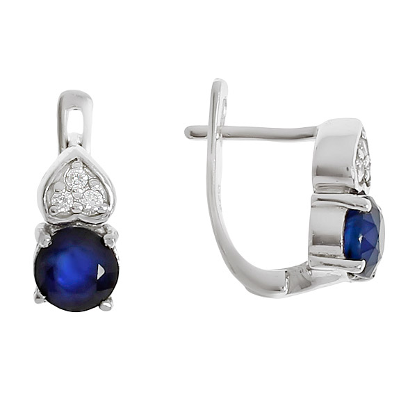 

Серьги из серебра с сапфиром Balex Jewellery 2405936960, 2405936960